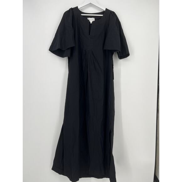 TUCKERNUCK Pomander Place Black Finley Flutter Sleeve Maxi Dress NWT Size XXS - Picture 8 of 9